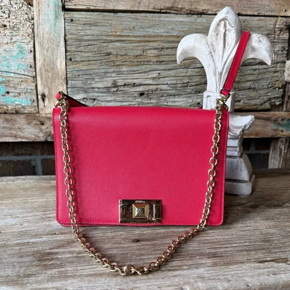 Furla Mimi Mini Hot Pink Crossbody Bag - Picture 2 of 14